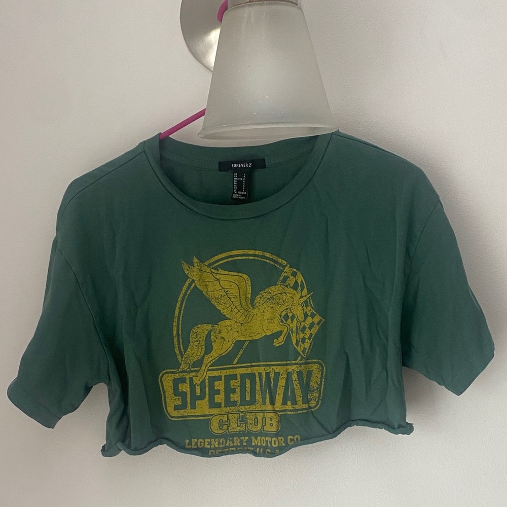 Forever 21 Green Pegasus Speedway Tee